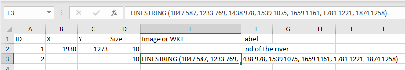 linestring data