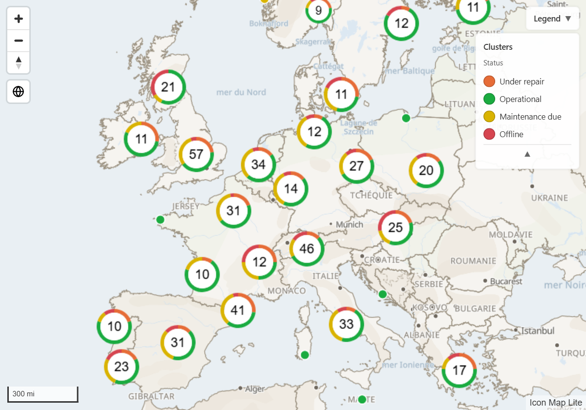 Des clusters en anneau montrant des effectifs répartis par catégorie