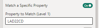 Match a specific property
