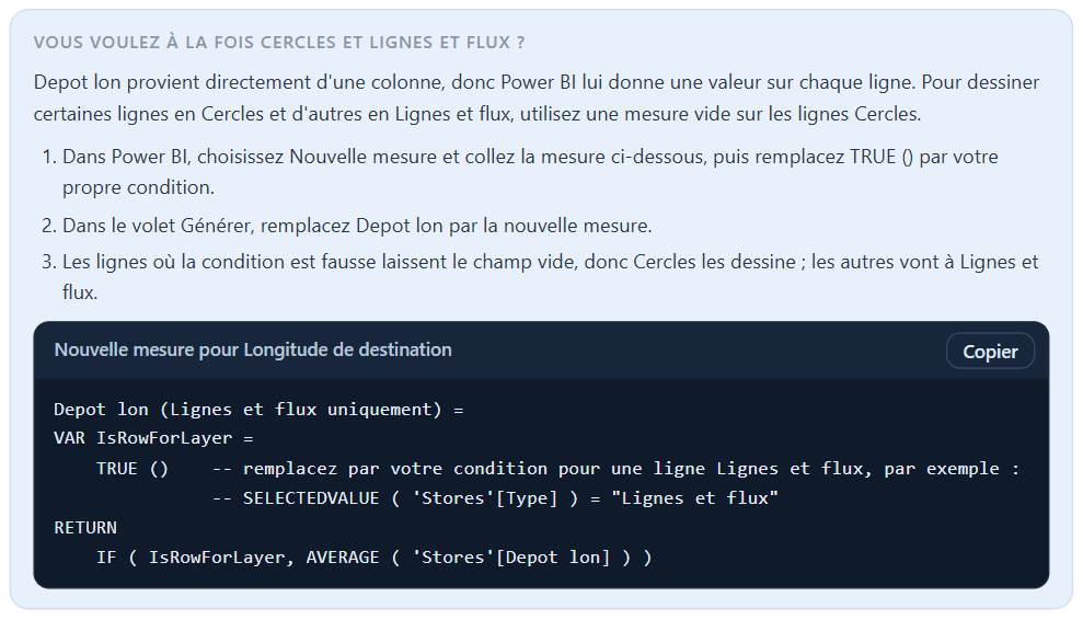 La carte Vous voulez à la fois dans l'explication, avec trois étapes et une mesure DAX prête à copier