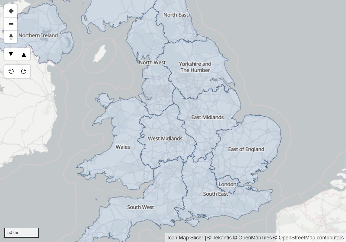 Region boundaries from a file, each labeled with its name in halo text