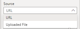 Source dropdown