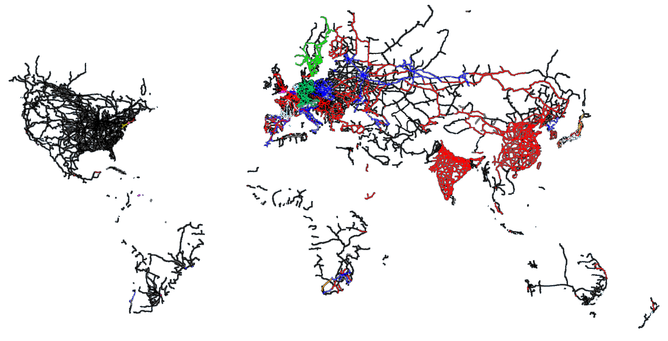 Rest of World catalog map
