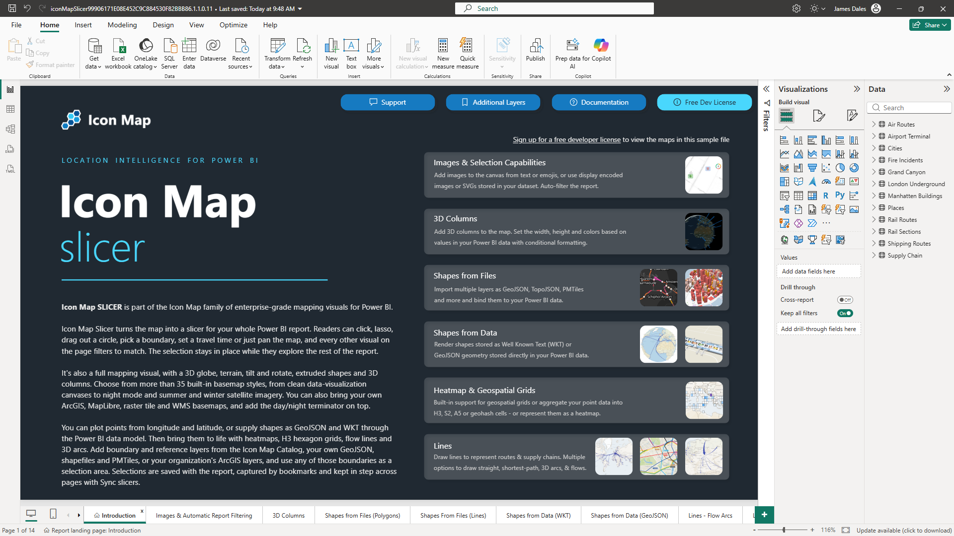Icon Map Slicer Sample File