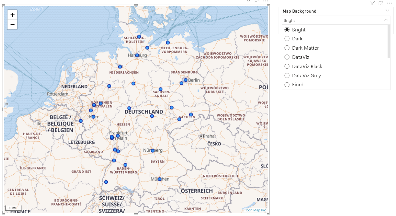 How to provide the ability for your users to select a background map