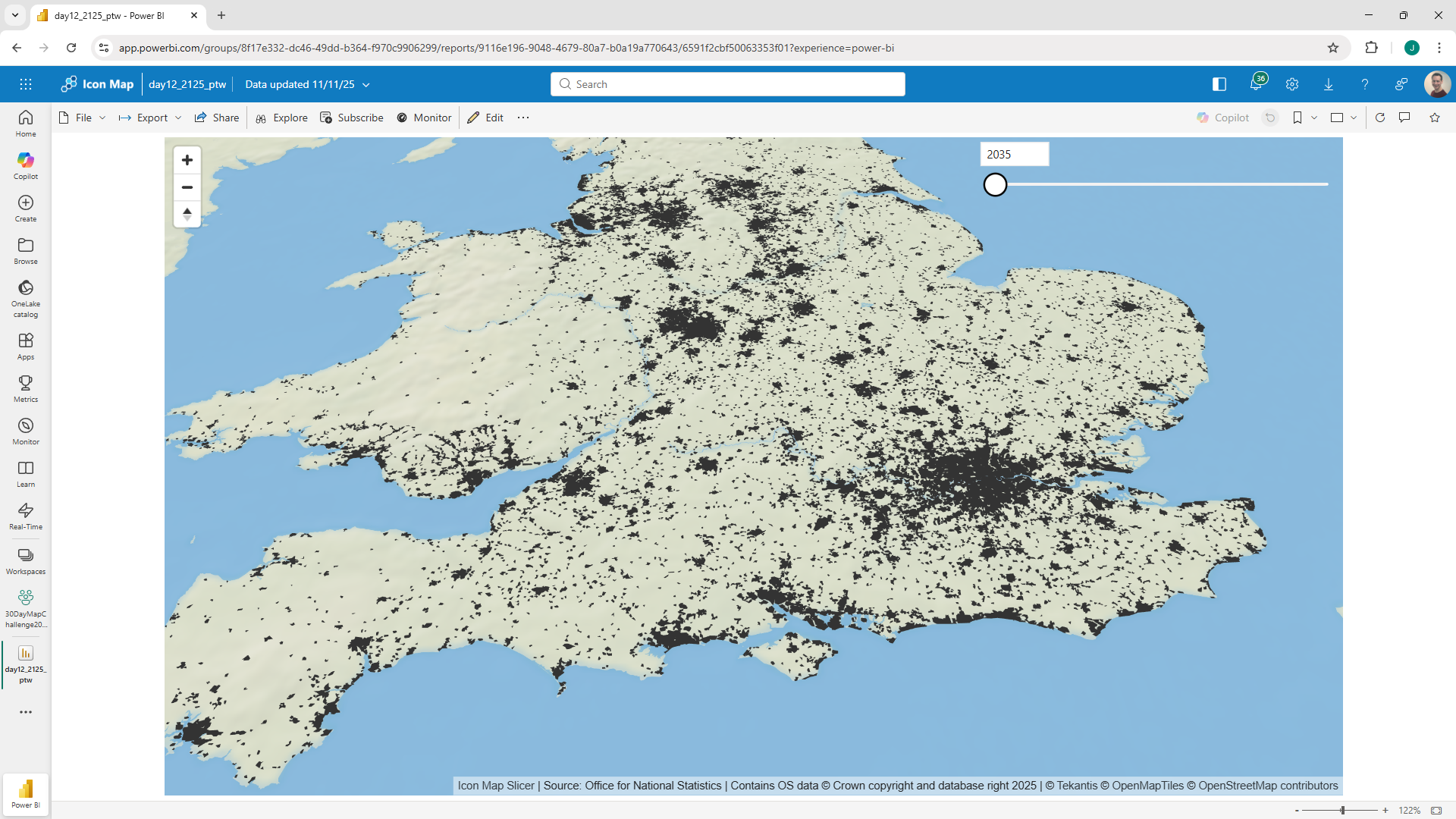 30 Day Map Challenge - Day 12 - Map from 2125