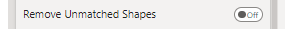Remove Unmatched Shapes