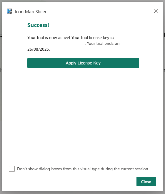 License Key provided